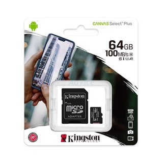 Kingston Memory Card MicroSD 64 GB 100MB  ของแท้!!! ประกัน SYNNEX ตลอดอายุใช้งาน