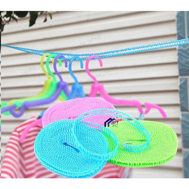 เชือกตากผ้ามีช่องแบ่ง เชื่อกไนลอน 5 เมตร เชือกตากผ้า - รูปที่ 5