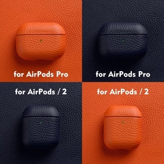 เคสหนัง Melkco สําหรับ AirPods Pro 1 2 3 4 Pro2 Pro 3 (2025) อุปกรณ์เสริม EarPhone ลิ้นจี่ฝาครอบหนังวัวธรรมชาติ
