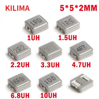 ชิปเหนี่ยวนําพลังงาน SMD 0520 1UH 2.2UH 3.3UH 4.7UH 6.8UH 10UH 0520 5*5*2 1R0 2R2 3R3 4R7 6R8 100 5x5x2 10 ชิ้น