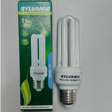 หลอดไฟ Sylvania mini-lynx economy 3u 15w Daylight