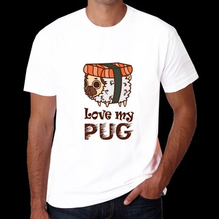 เสื้อยืด เสื้อยืดลายหมา เสื้อยืดสกรีนลายหมา PUG ปั๊ก TDN168