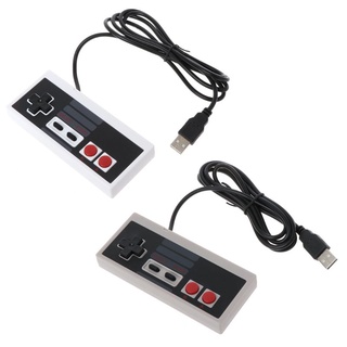 lucky* USB Gaming Controller Plug-Play Plastic Black+Gray for NES PC Windows New