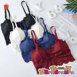 🧸💦𝑩𝒓𝒂𝑩𝒓𝒂𝑩𝒓𝒂⛱️🧸  #bra-029 สายเดี่ยวลูกไม้ ฟองน้ำถอดได้