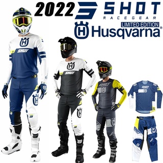 เสื้อกีฬาแขนสั้น ลายทีม Shot Aerolite Husqvarna 4 สี ลิมิเต็ดอิดิชั่น Mx และกางเกง สําหรับรถวิบาก Atv 2022