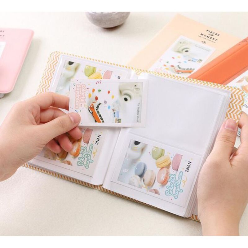 อัลบั้มเก็บรูป นามบัตร อัลบั้มรูปโพลารอยด์ Instax Mini ทุกรุ่น 64 ช่อง