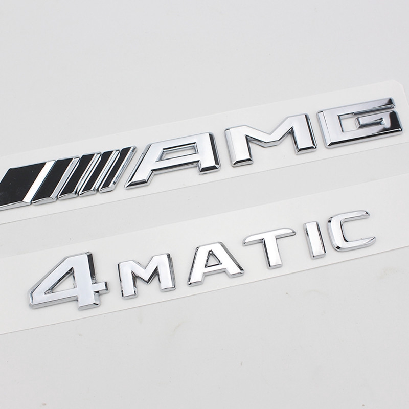 16-17 โลโก้ Mercedes-Benz / / AMG โลโก้ 4MATIC โลโก้ 4 ขับ โลโก้ AMG โลโก้รถ