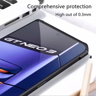Realme GT Neo(พร้อมส่งในไทย)เคสกันกระแทกขอบสีหลังใสRealme GT Neo3/Realme GT Neo3T/Realme GT Neo2