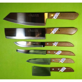 มีดทำครัวกีวี Kiwi ชุด 6 เล่ม ใบมีดทำด้วย Stainless ไม่เป็นสนิมด้ามไม้ Kiwi Knives set 6 pcs 504 503 502 245 172 173