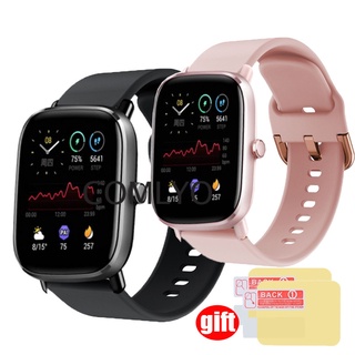 Amazfit GTS2 mini GTS 2 GTS2e สายนาฬิกาสมาร์ทวอทช์ ซิลิโคนนิ่ม ปลดเร็ว กีฬา สร้อยข้อมือ ฟิล์มกันรอยหน้าจอ