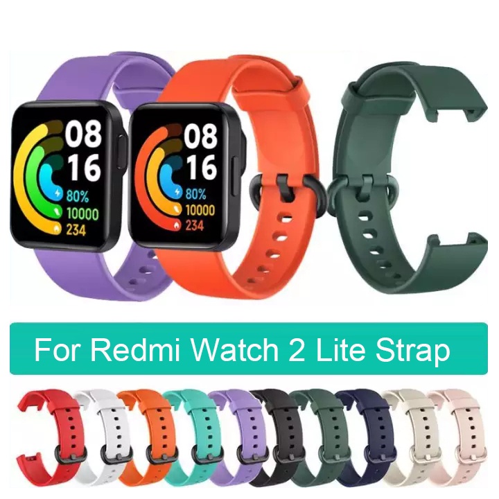 Silicone Strap for Redmi Watch 2 Lite Replacement Sport Bracelet Xiaomi Mi Watch Lite 2 Watch Smart Watch Belt Wrist Strap