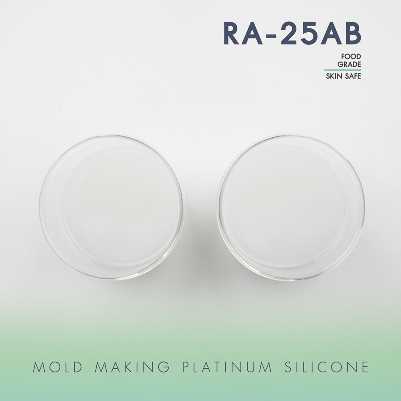 ยางซิลิโคน FOOD GRADE : (RA-20AB) เนื้อนิ่ม ใช้ทำแม่พิมพ์ขนม แม่พิมพ์อาหาร เหมาะสำหรับทำพิมพ์ชิ้นเล็กๆ (ชุด 1 กก.)