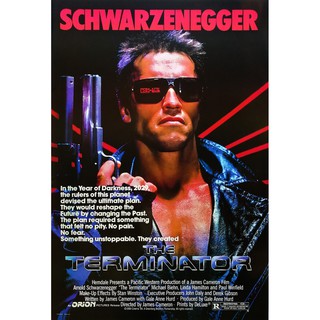 โปสเตอร์ หนัง คนเหล็ก 2029 The Terminator 1984 POSTER 24”x35” นิ้ว Sci-Fi Movie Arnold Schwarzenegger