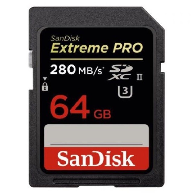 SanDisk SD Extreme Pro SDHC UHS-II Card 64 GB(280MB/s_1867x)