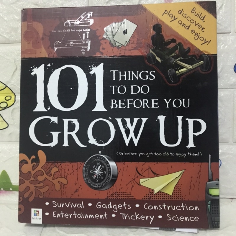101 THINGS TO DO BEFORE YOU GROW UP หนังสือความรู้ปกแฟ้ม เล่มใหญ่-AF2