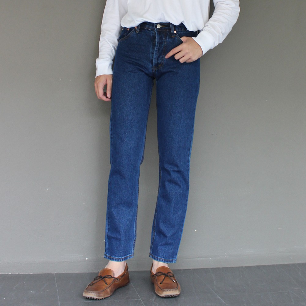Golden Zebra Jeans กางเกงยีนส์ชายผ้าไม่ยืดสีฟ้าขากระบอกเล็ก(size 28-40) #515