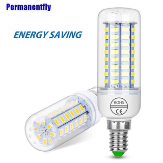 (Permanentfly) หลอดไฟ Led E27 e14 220V แสงเย็น สีขาว