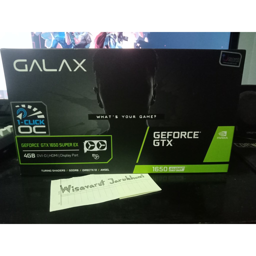 GALAX GeForce® GTX 1650 Super EX (1-Click OC) 4GB GDDR6