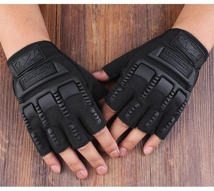 Mechanix Mpact ถุงมือและถุงมือไร้นิ้วสําหรับผู้ชายปกป้องหลังมือและเพิ่มกริป