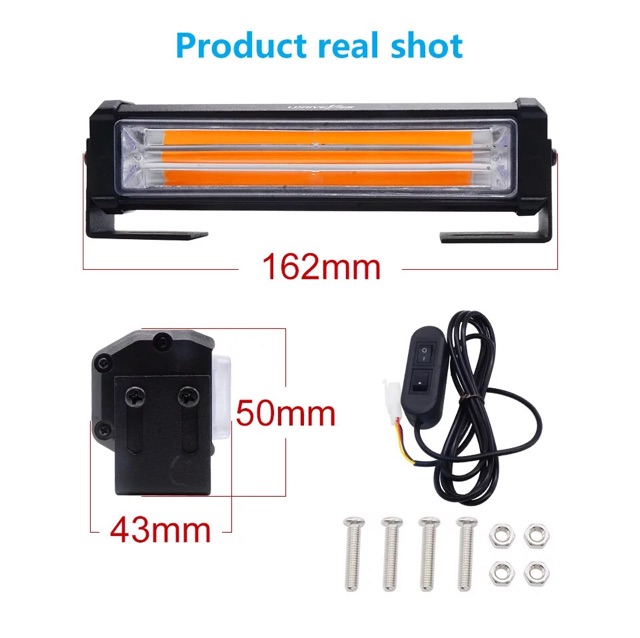 Siren ไฟไซเรน  ไฟกู้ภัย ไฟฉุกเฉิน กู้ภัย รุ่น T2 หลอด COB แบบใหม่ โคมไฟ 2 ช่อ ให้แสงสว่าง กว้างไกล ออกเนียนตา - รูปที่ 2