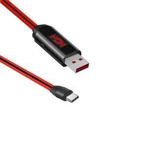 สายชาร์จ USB ตั้งเวลาชาร์จได้ บอกโวลท์และแอมป์ HOCO ของแท้ Type C