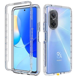 Transparent Case For Huawei Nova 7i 8 9 6 se 9se 3e 4E Y7A Y9A Y9S Y8P Y7p Y6p Y8S Y6S Y7 Y6 Y9 Prime 2019 Casing PC+TPU Gradient Color Shockproof Back Phone Case for Mate 40 P40 Pro P30 P20 Lite P Smart 2021 2020 Bumper Protection Cover
