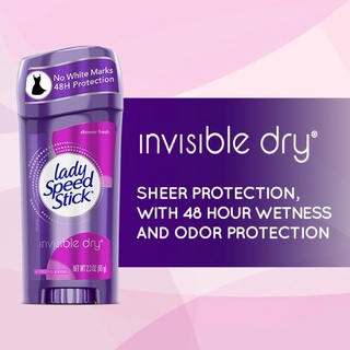 (พร้อมส่ง) Lady Speed Stick รุ่น Invisible Dry โรลออนระงับกลิ่นกาย ระงับกลิ่นเหงื่อ