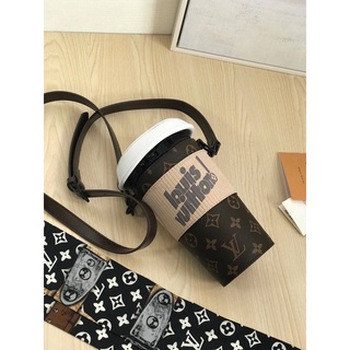 LOUIS VUITTON BAG กระเป๋าแฟชั่นทรงขวด หนังแท้ ออริ💯