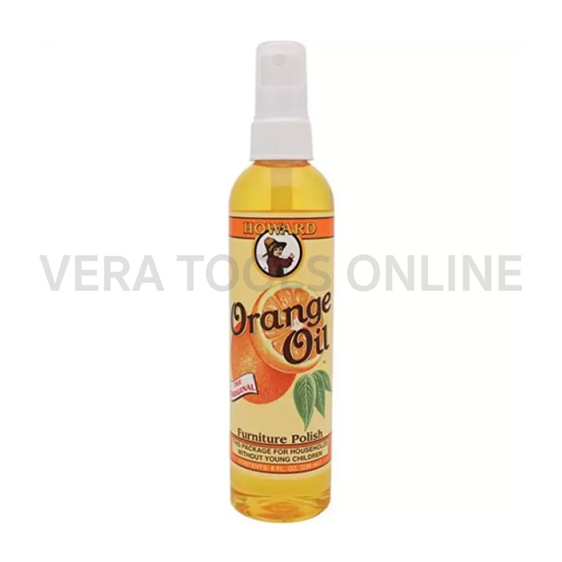 น้ำมันขัดเงาเนื้อไม้ ทำความสะอาดผิวไม้ กลิ่นส้ม HOWARD Orange Oil Wood Polish 8oz (236ml)