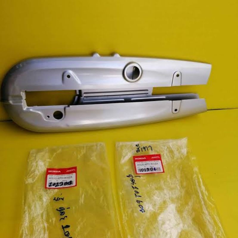 บังโซ่บน+ล่าง Wave 125 แท้ศูนย์​ 40510-KPH-900ZA/40520-KPH-900ZA