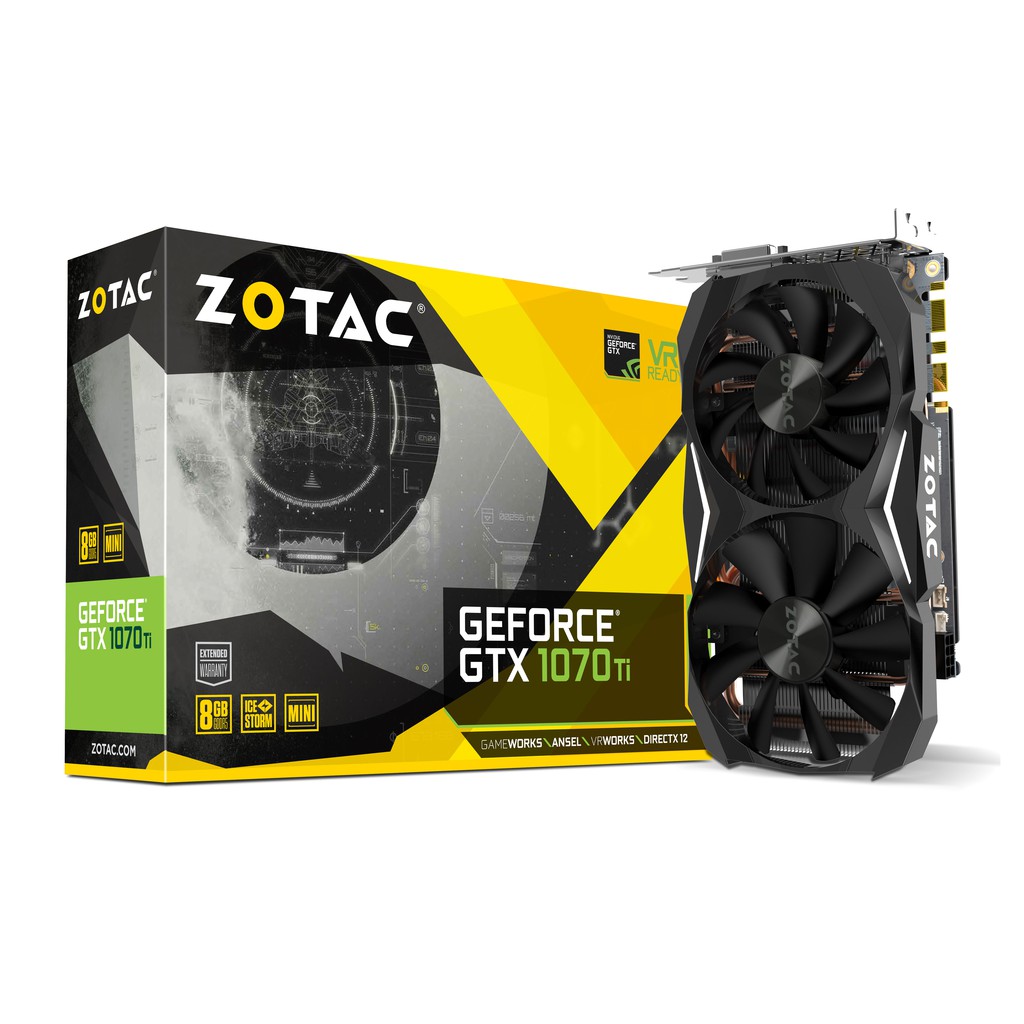 การ์ดจอ ZOTAC GeForce GTX 1070 Ti Mini 8GB DDR5 PCI-E (มือ 2 )