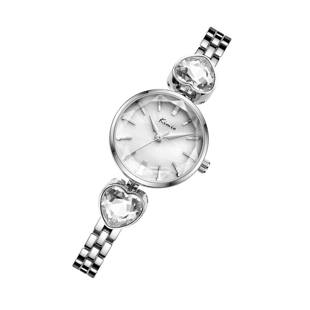 Kimio นาฬิกาข้อมือผู้หญิง ประดับเพชร สดใส สาย Bracelet กำไลสวยเก๋   รุ่น KW6235