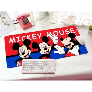 MICKEY MOUSE R  แผ่นรอง คีย์บอร์ด รองคีย์บอร์ด ลาย MICKEY MOUSE R งานสวย  ขนาด 30 x 70 cm แผ่นหนานุ่ม มียางกันลื่น MANOP