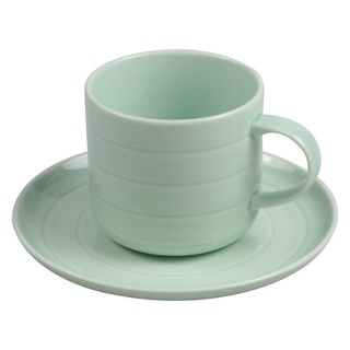 ชุดถ้วยกาแฟ FINE PORCELAIN 250ml KECH BEAT เขียวFINE PORCELAIN COFFEE SET 250ml KECH BEAT GREEN