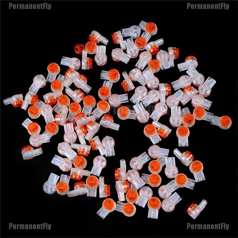 PermanentFly 100pcs UY2 Wire Connector Scotchlok Connector Grease