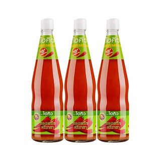 ไฮคิว ซอสพริกศรีราชา 670 กรัม x 3 ขวด Hi-Q Sriracha Chili Sauce 670 grams x 3 bottles