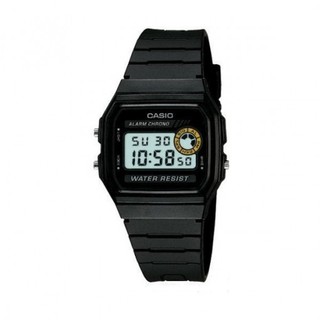 Casio นาฬิกาข้อมือผู้ชาย สายเรซิ่น รุ่น F-94WA-8DG-สีดำ