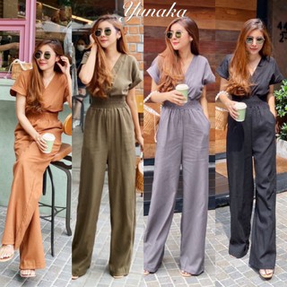 New arrival!!!! Cara linin jumpsuit จั้มสูทคอวี ขายาว