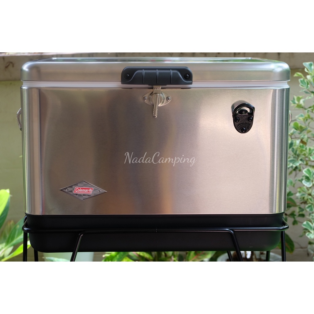 COLEMAN Steel Belted Cooler 54qt กระติกน้ำแข็ง ถังน้ำแข็ง โคลแมน camping แคมปิ้ง camp tent เต็นท์ ท่