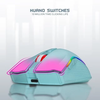 Nubwo เมาส์เกมมิ่งไร้สาย รุ่น NM-89W 2.4G/Bluetooth5.1 RGB ปรับ DPI ได้ แถมสายชาร์จ รับประกัน 1 ปี