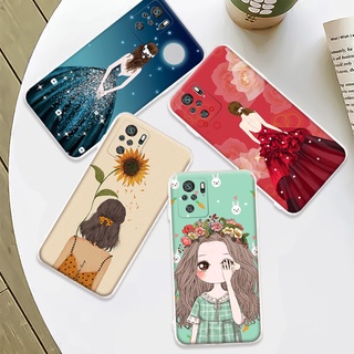 Xiaomi Redmi Note 10 Note 10S เคสโทรศัพท์ ซิลิโคน TPU เจลลี่ นิ่ม สาวสวย