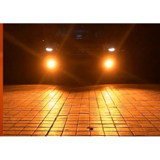 LED HEADLIGHT BULB SPOTLIGHT BULB สีส้ม COLOUR OFFROAD