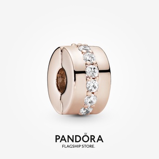 Pandora ชาร์มสเปเซอร์ รูปดอกกุหลาบ ของขวัญวันเกิด สําหรับสุภาพสตรี p825