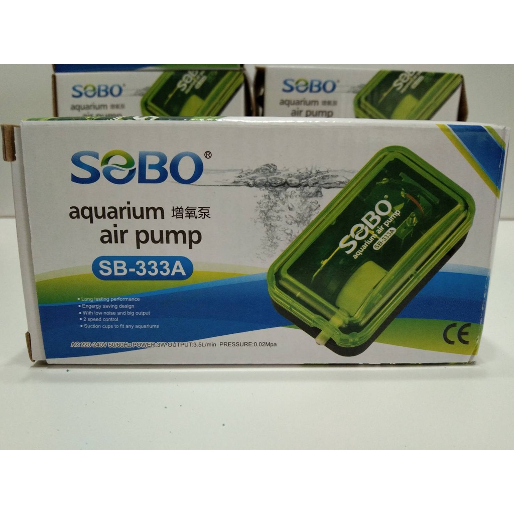 (จัดส่งเร็ว) ปั๊มลมตู้ปลา SOBO SB-333A ของแท้ 100 %
