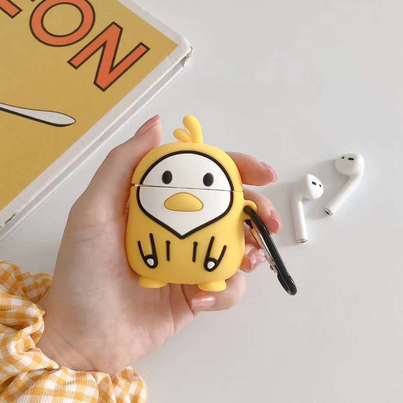 ฝาครอบป้องกันสําหรับเคส Aipod/Inpods 12 ลูกเจี๊ยบใหม่น่ารัก