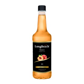 ลองบีชไซรัปพีช 740 มล. LongBeachPeachSyrup 740 ml.รหัส 0396