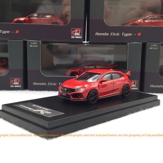 โมเดลรถจอแอลซีดี 1:64 Honda Civi Fk8 สีแดงจอแอลซีดี Lcd64003Re