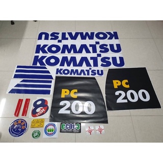 สติ๊กเกอร์แท้!!  โคมัสสุ PC200-8  pc200-8mo รอบคัน