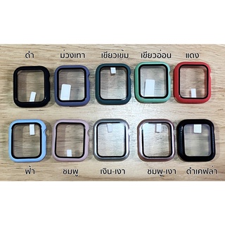 เคส+กระจกในตัว คลุมรอบเครื่อง ใส่ง่าย ไม่ต้องติดฟิล์ม Apple Watch 44 / 40 / 42 / 38 Series 6 5 4 3 2 SE