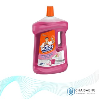 Mr. Muscle Floor Cleaner มิสเตอร์มัสเซิล ผลิตภัณฑ์ทำความสะอาดพื้น กลิ่นฟลอรัล เพอร์เฟ็คชั่น 2000 มล.